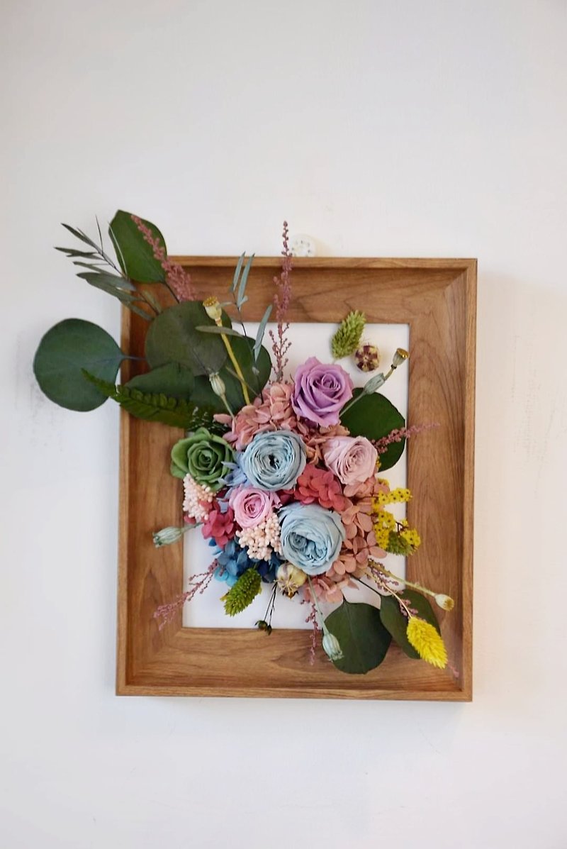 永生花壁饰桌框 - 干燥花/捧花 - 植物．花 