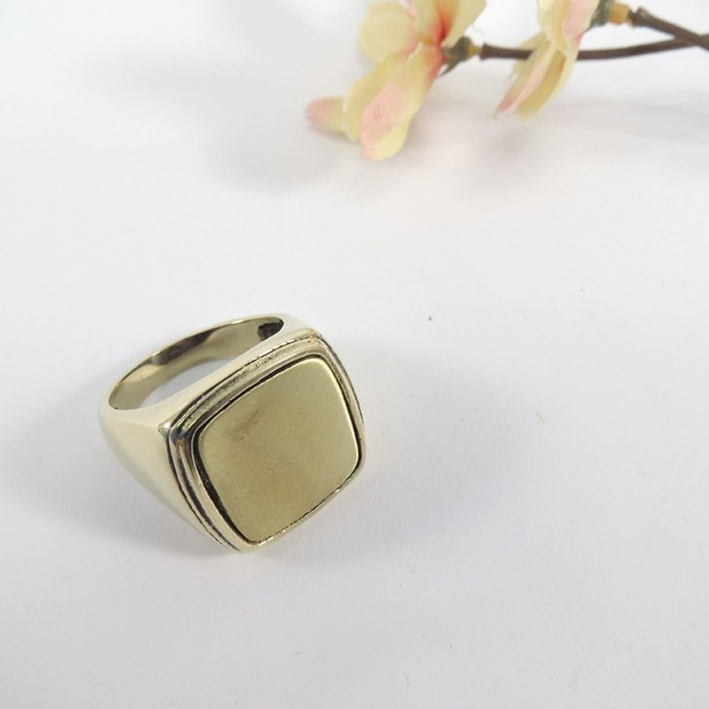 SQ simple ring - 戒指 - 其他金属 橘色