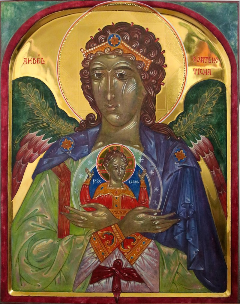 Icon/Angel Hesychia/Orthodox Icon/Christian Painting/Russian Icon/Byzantine - 墙贴/壁贴 - 其他材质 多色