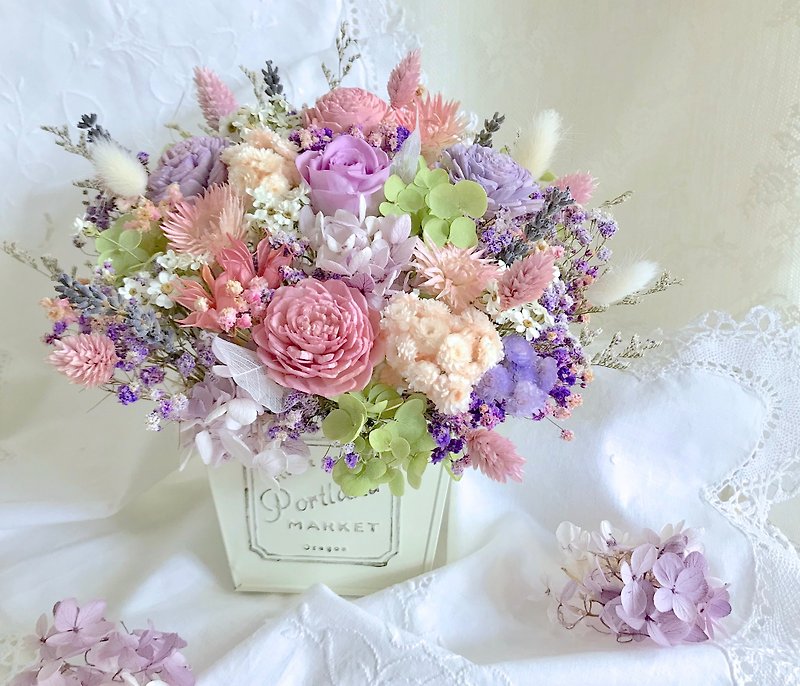 Masako 浪漫系香氛盆花 干燥花混合永生花  限量 - 干燥花/捧花 - 植物．花 