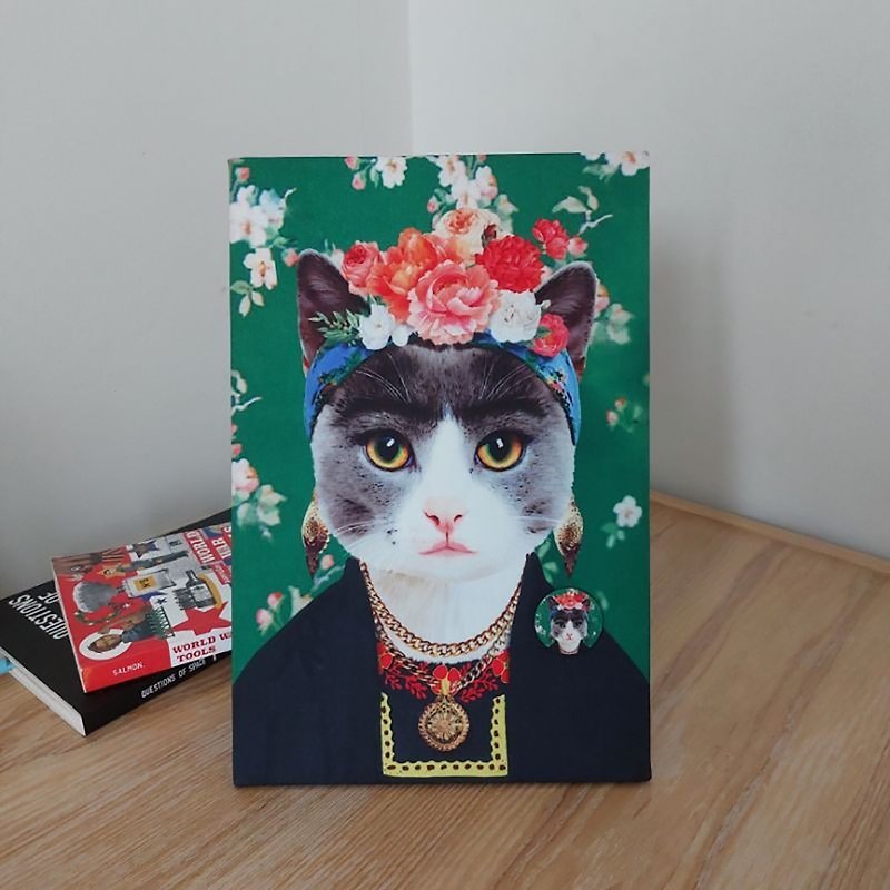 磁板Frida Khalo 风格的猫画 - 订制画像 - 其他材质 