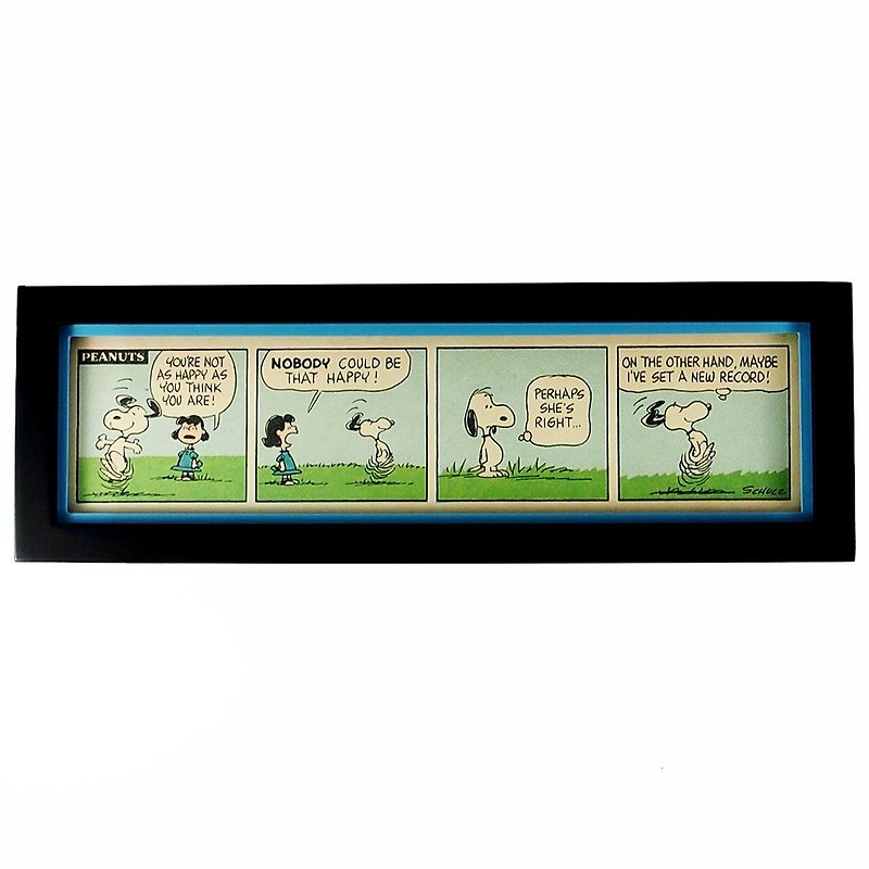 Snoopy漫画摆饰-无忧无虑【Hallmark-Peanuts史努比 漫画摆饰】 - 摆饰 - 木头 蓝色
