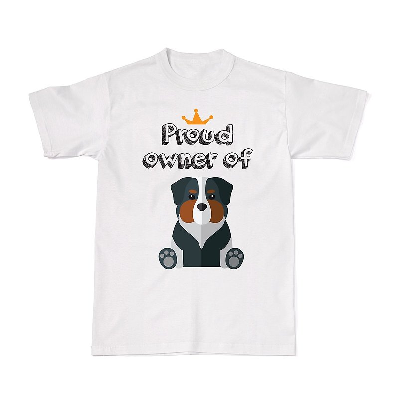 Proud Dog Owners Tees - Australian Shepherd - 女装 T 恤 - 棉．麻 白色