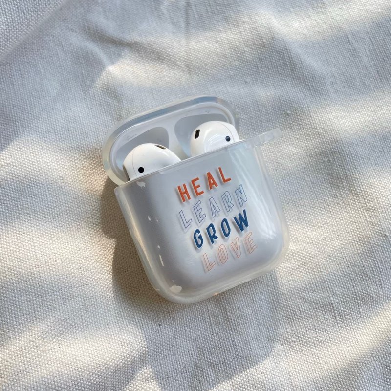 HEAL.LEARN.GROW.LOVE AirPods 全透耳机保护套 - 厚 - 耳机 - 塑料 透明