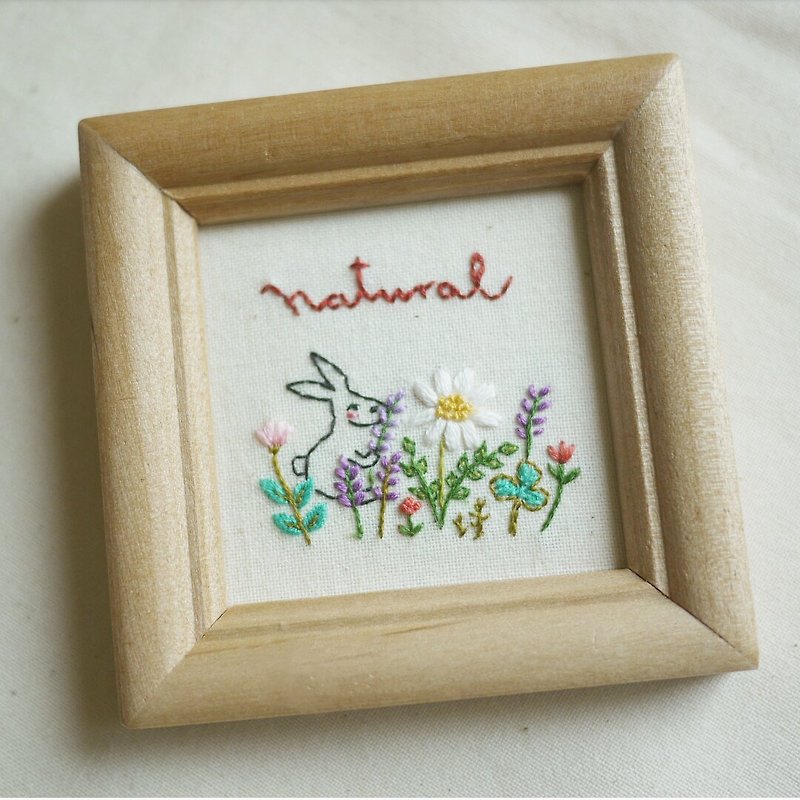 【森林的刺绣】 迷你刺绣画 - Nature 兔子小姐的花园 - 其他 - 绣线 多色