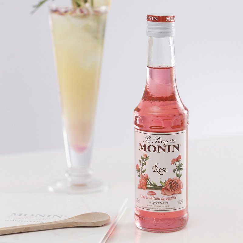 【MONIN】玫瑰风味糖浆 250ml - 咖啡 - 玻璃 