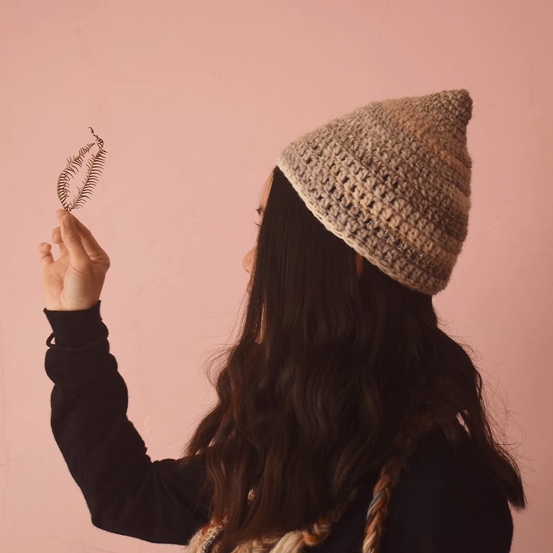 【 DIY 手作】精灵帽-材料包 - - 编织/刺绣/羊毛毡/裁缝 - 羊毛 粉红色