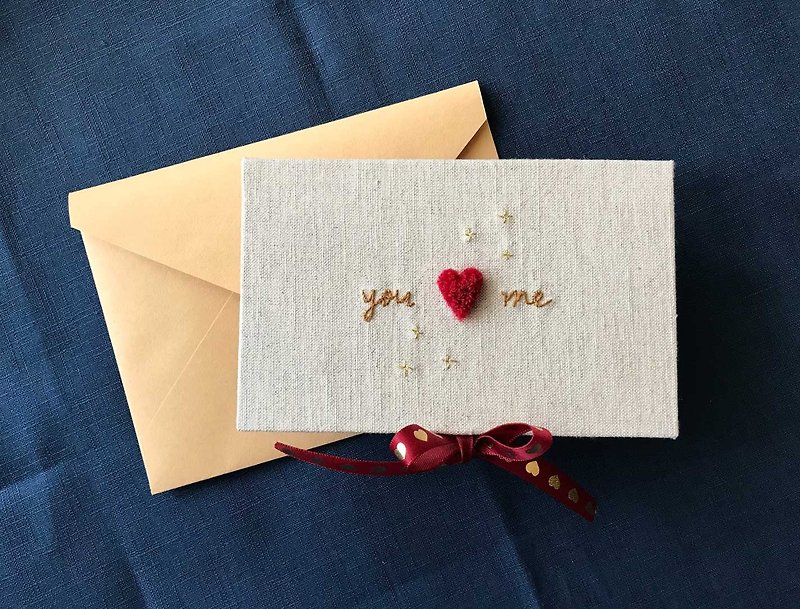 You & Me 你和我 情人节 手工卡片 Valentine's Day Card - 卡片/明信片 - 其他材质 多色