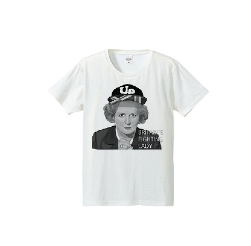 BRITAIN`S FIGHTING LADY M（4.7oz Tシャツ） - 女装 T 恤 - 棉．麻 白色