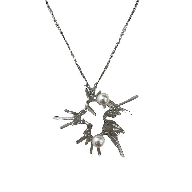 YINFA- Necklace SILVER - 项链 - 铜/黄铜 银色