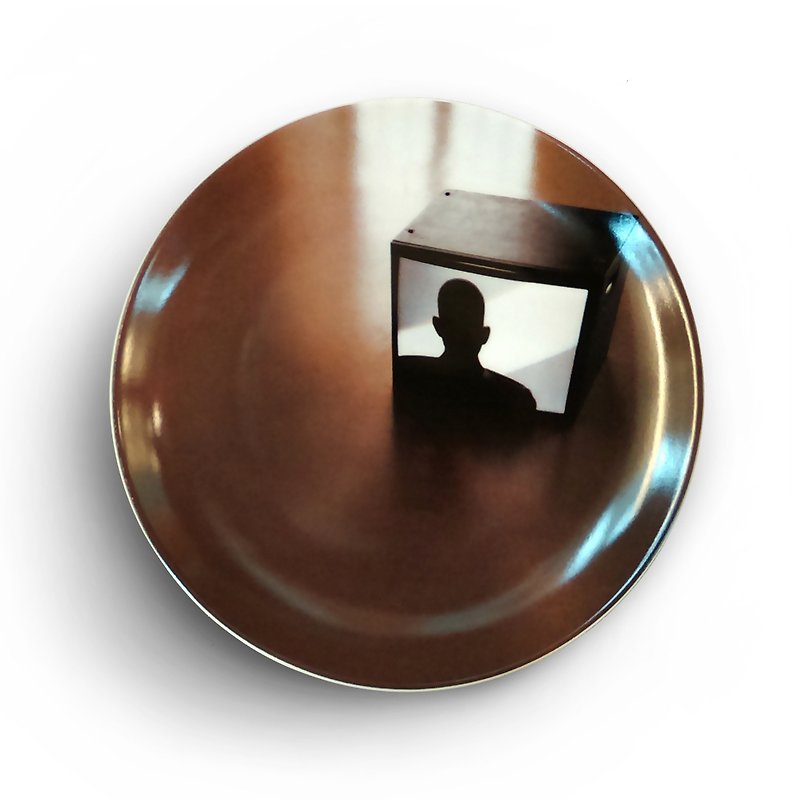 量产陶瓷8寸盘子 (无铅-可盛载食物) (P8P-009) - 盘子/餐盘/盘架 - 瓷 白色