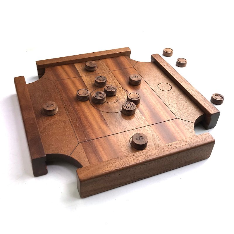 Wooden Carrom - 桌游/玩具 - 木头 咖啡色