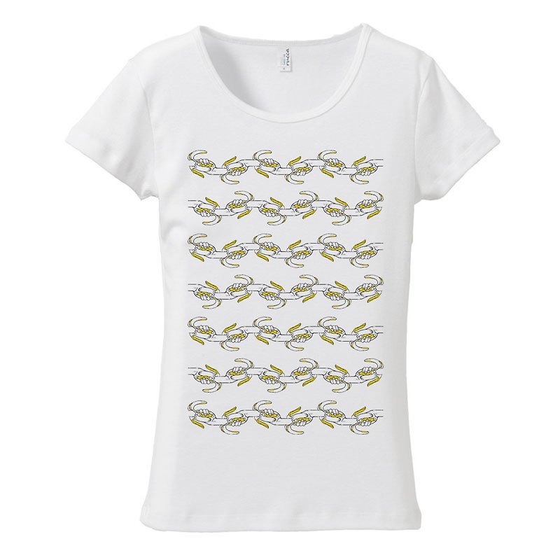 レディースTシャツ / 無限バナナ - 女装 T 恤 - 棉．麻 白色