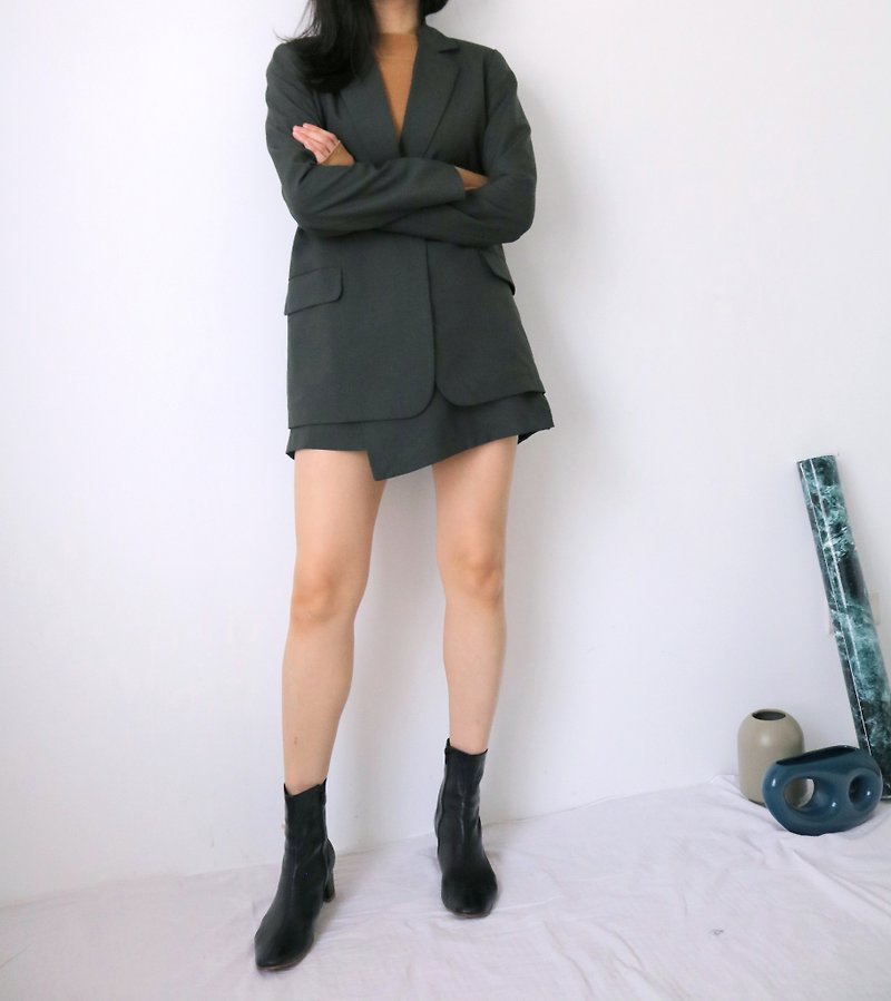 soho suit set 松针叶绿西装套装(可拆售) - 女装休闲/机能外套 - 其他材质 