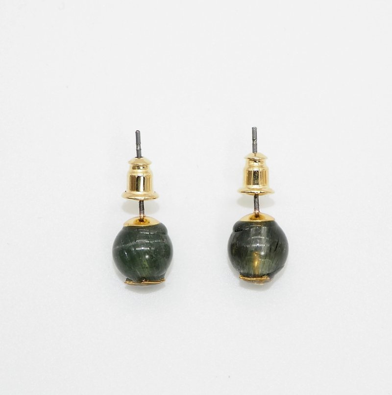 CLASSIC-绿发晶。石语意-工作 - 耳环/耳夹 - 宝石 