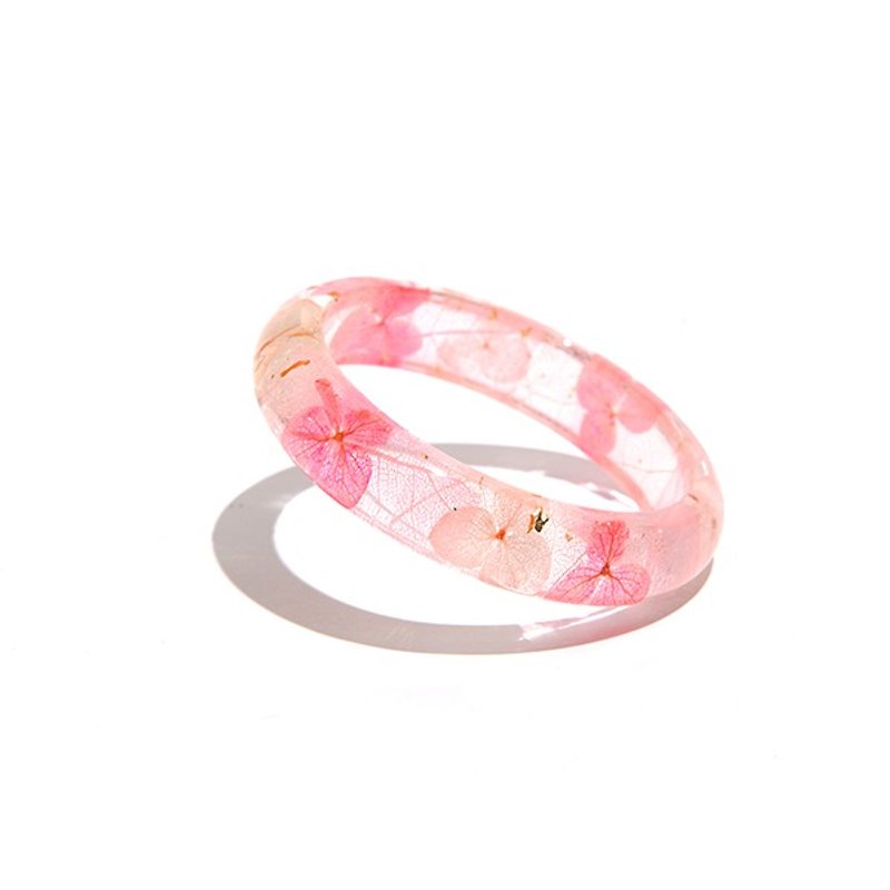 设计师系列【草莓甜甜圈】 - Cloris Gift 永绽花手镯 - 手链/手环 - 植物．花 粉红色