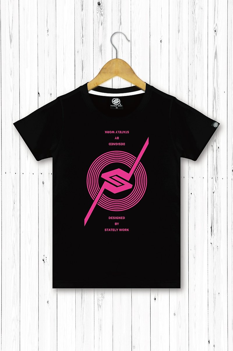 statelywork唱盘T-女T恤 - 女装 T 恤 - 棉．麻 粉红色