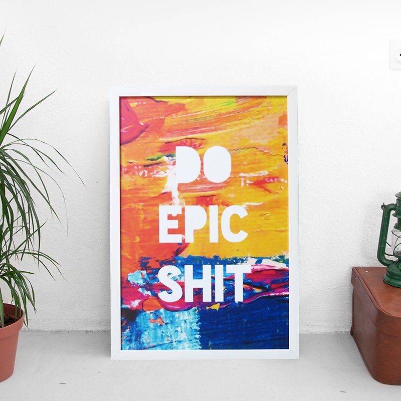 磁铁板 DO EPIC SHIT 画 挂画 壁画 房间装饰 客厅装饰 - 海报/装饰画/版画 - 环保材料 红色
