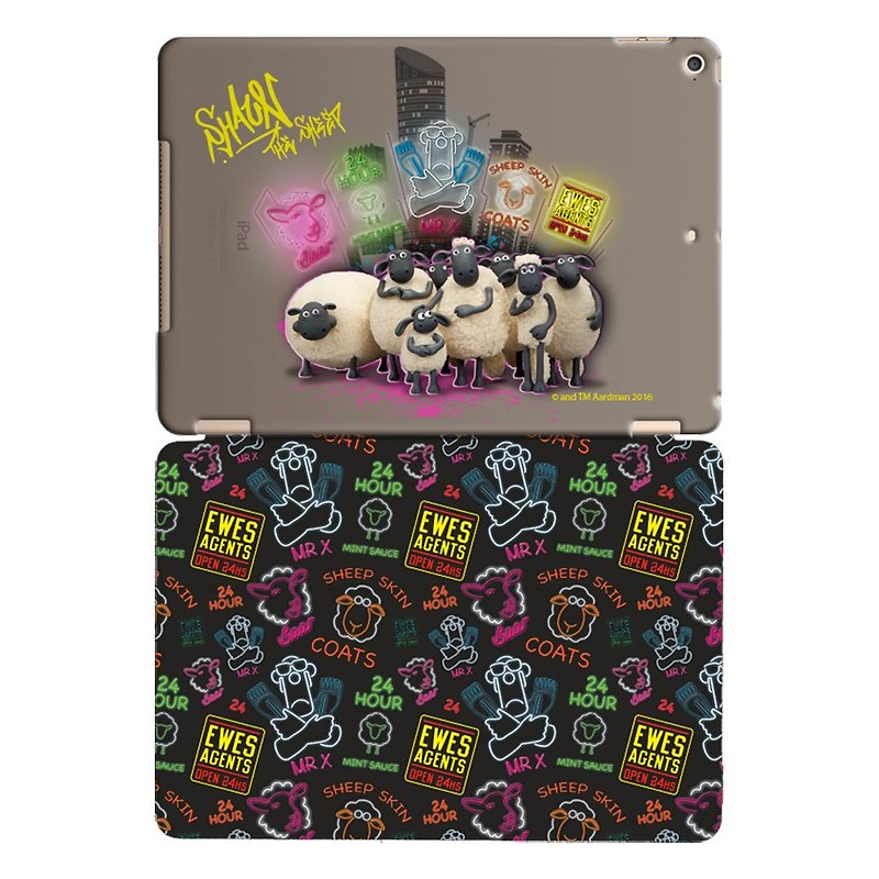 笑笑羊正版授权(Shaun The Sheep)-iPad水晶壳：【勇闯天龙国】《iPad/iPad Air》水晶壳(黑)＋Smart Cover(黑) - 平板/电脑保护壳 - 塑料 黑色