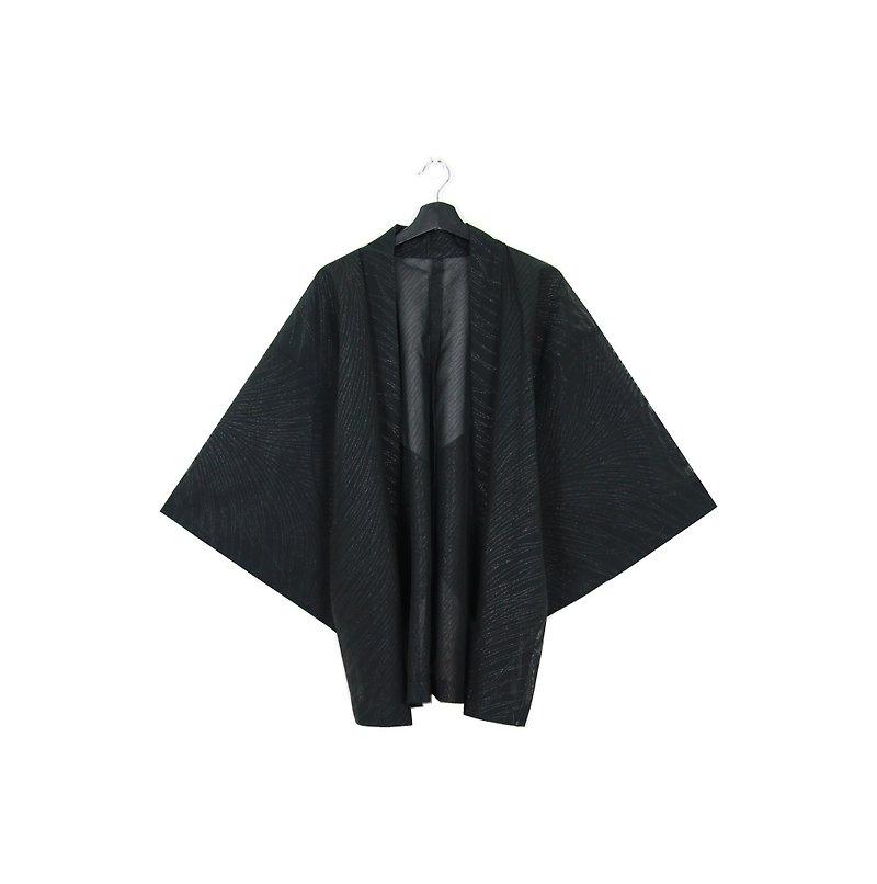 日本带回和服 透肤金葱波纹//男女皆可穿// vintage kimono - 女装休闲/机能外套 - 棉．麻 