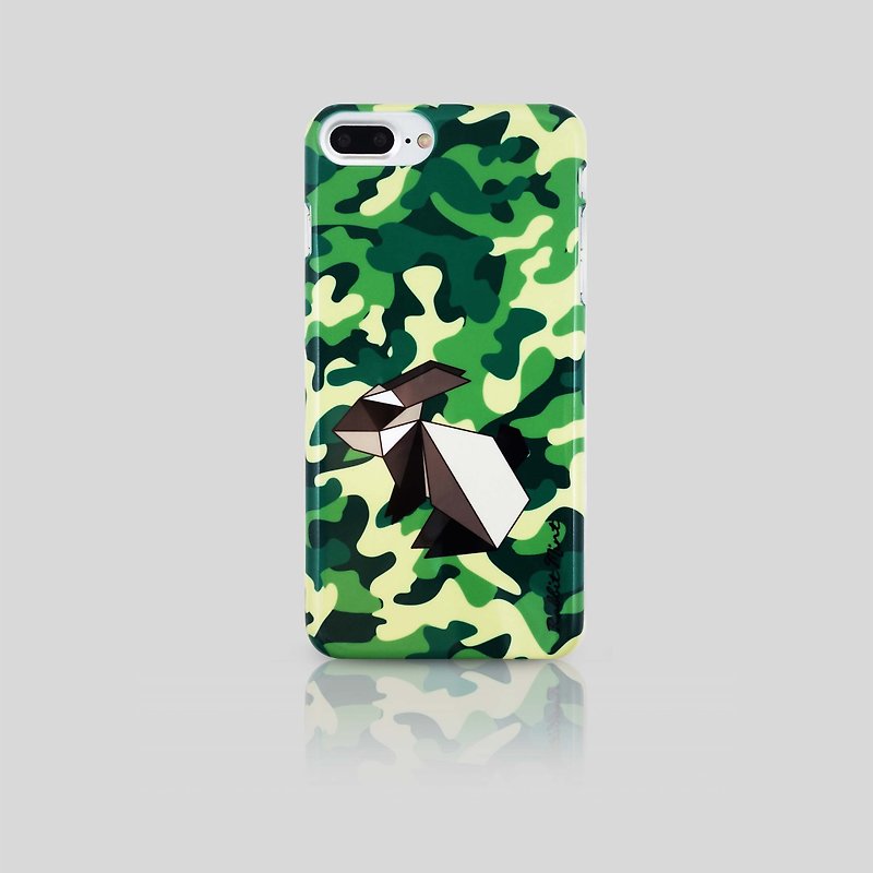 (Rabbit Mint) 薄荷兔手机壳 - 迷彩折纸兔系列 - iPhone 7 Plus (P00074) - 手机壳/手机套 - 塑料 绿色