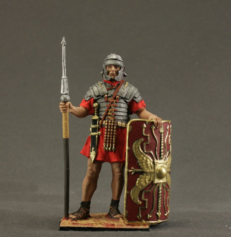 Toy tin soldiers 54 mm 1/32 Scale Miniature Art Model Unique Gift for Man - 玩偶/公仔 - 其他金属 灰色