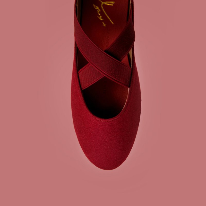 轻芭蕾 Red (舞蹈红) Ballet | WL - 芭蕾鞋/娃娃鞋 - 其他人造纤维 红色