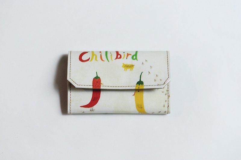 小纸包/卡片零钱包 -辣椒鸟儿Chilibird - 零钱包 - 纸 红色