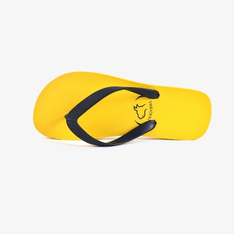 【Dogyball】毕业贴心小礼 橡胶材质人字夹脚拖鞋 - 芥末黄 - 拖鞋 - 橡胶 黄色