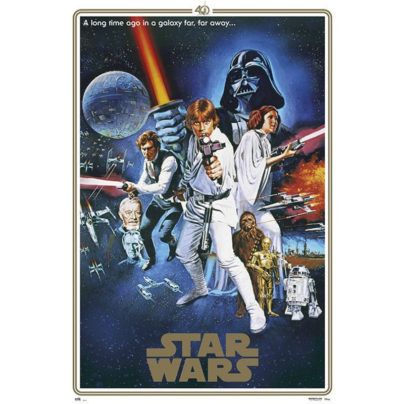 【星际大战】Star Wars 星际大战四部曲:曙光乍现 40周年纪念海报 - 海报/装饰画/版画 - 其他材质 多色