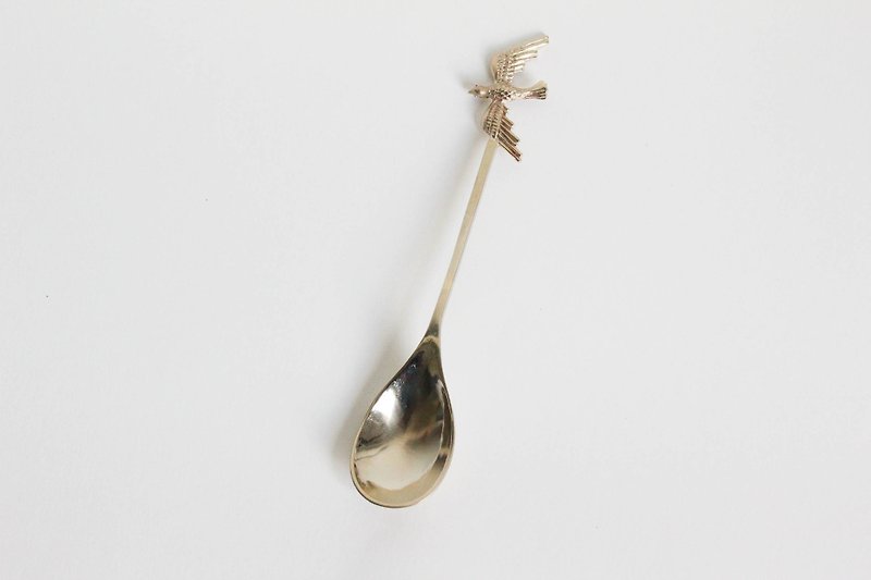 Teaspoon Sparrow (copper). - 餐刀/叉/匙组合 - 其他材质 