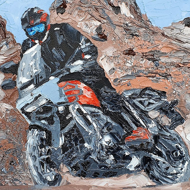 雷戴维森泛美绘画摩托车原创艺术摩托车墙壁艺术 - 海报/装饰画/版画 - 其他材质 咖啡色