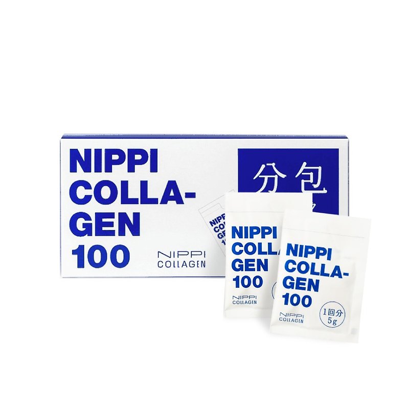 【NIPPI】100% 纯胶原蛋白胜肽随身包 - 1盒/5gX30 - 健康/养生 - 浓缩/萃取物 蓝色
