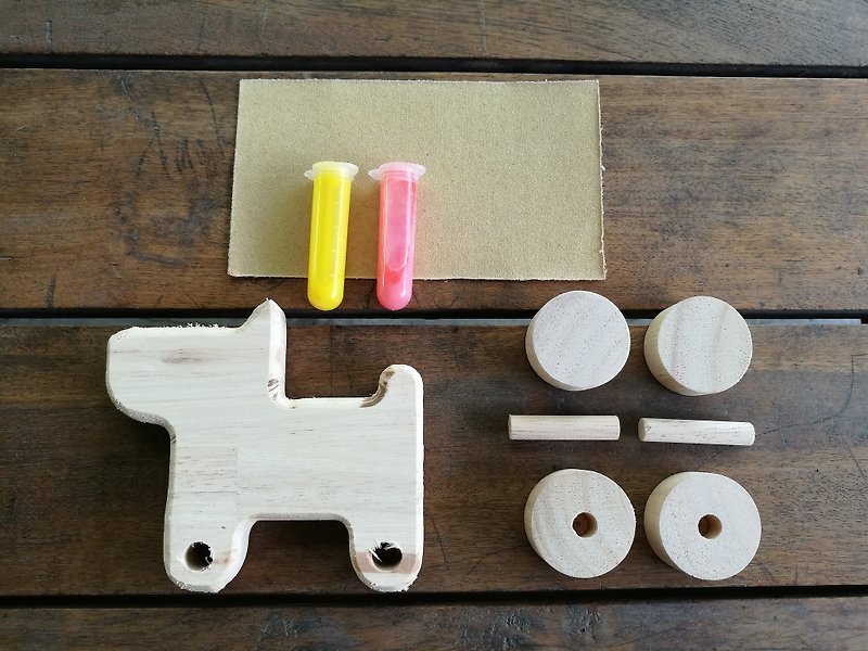 DIY wooden toy - DOG - 木工/竹艺/纸艺 - 木头 咖啡色