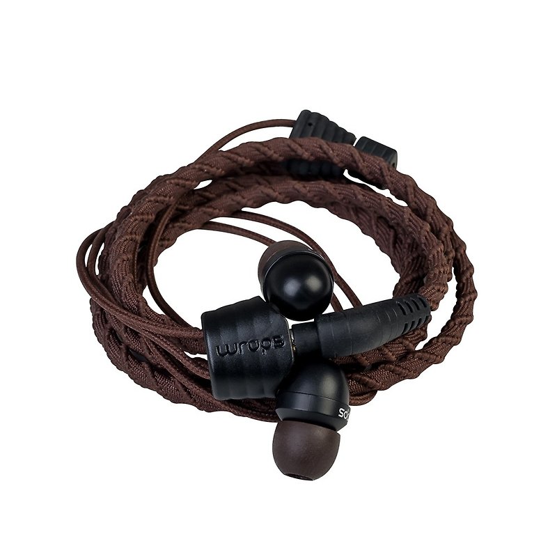 英国 Wraps【Classic】经典编织手环耳机 咖啡 - 耳机 - 聚酯纤维 咖啡色
