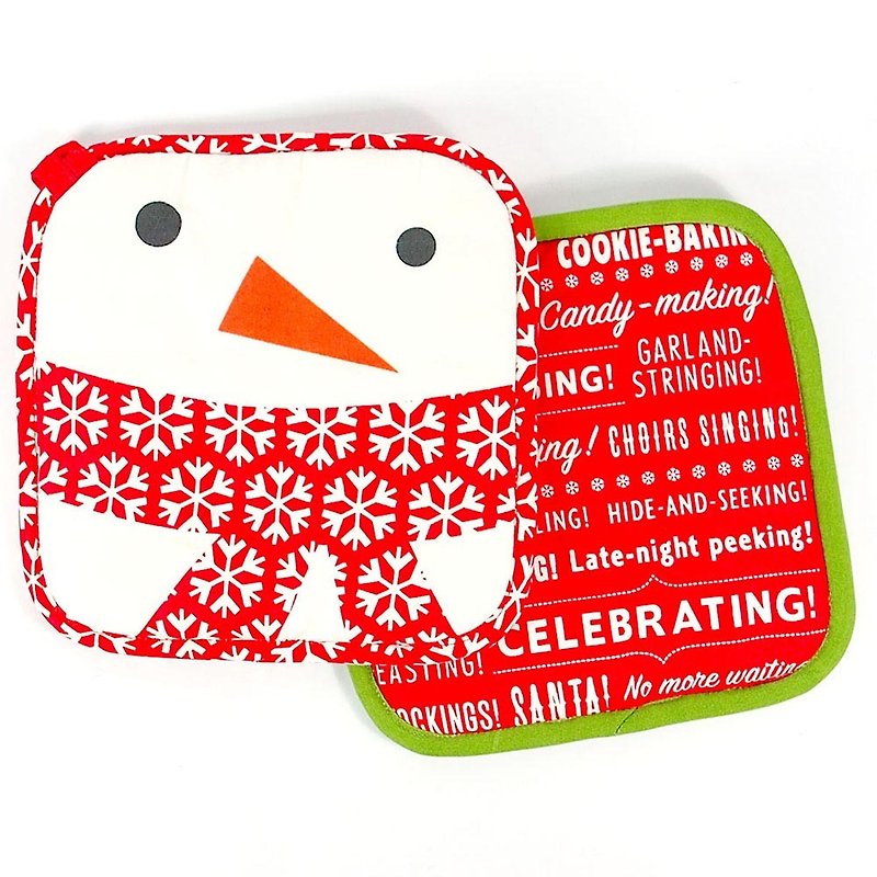 暖暖布制隔热垫2入【Hallmark-礼品 圣诞节系列】 - 餐垫/桌巾 - 棉．麻 红色