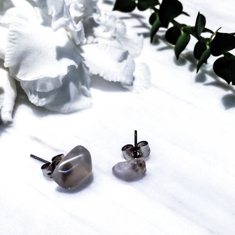 colorful dream earrings | 黑洞-耳环 - 耳环/耳夹 - 宝石 黑色