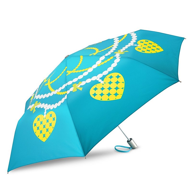超轻防风抗UV自动伞 - 珍珠项链 - 雨伞/雨衣 - 防水材质 蓝色
