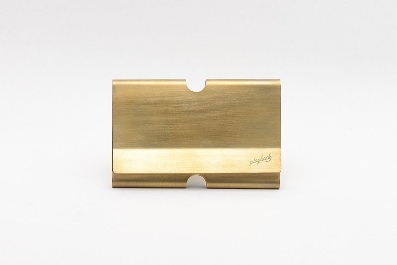 黄铜双层名片夹－原色 - 名片夹/名片盒 - 其他金属 金色