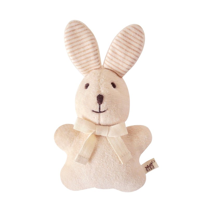 【SISSO有机棉】彩棉咖咖兔磨牙布偶 - 玩具/玩偶 - 棉．麻 咖啡色