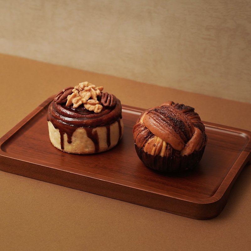 手工肉桂卷礼盒 4入组合 经典原味/黑桃核桃 - 蛋糕/甜点 - 其他材质 