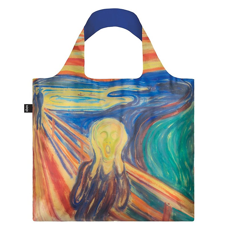LOQI 购物袋-博物馆系列 (呐喊・彩色 EMS - 侧背包/斜挎包 - 聚酯纤维 多色