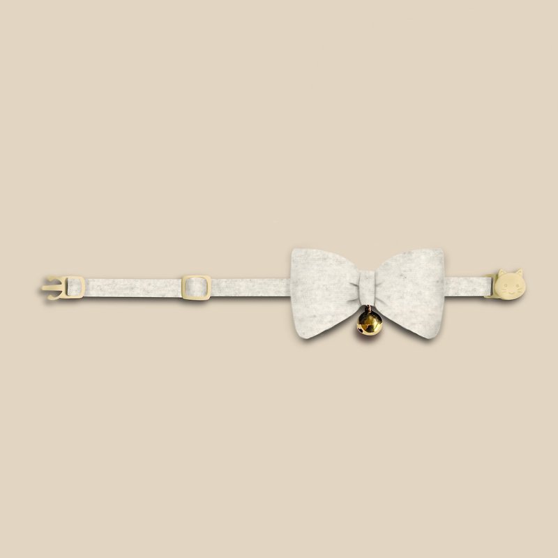 New Life Toff White Pillow Bow Cat Collar