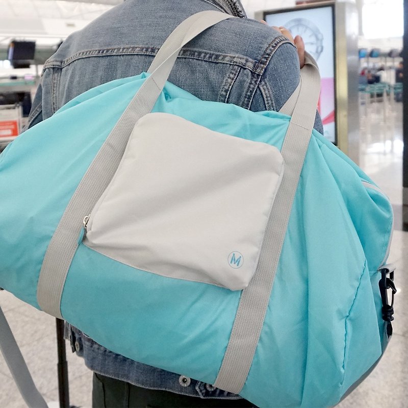 【购买任何一件产品HKD50 加购】LUSH | 折叠轻便旅行包 - 蓝色 - 手提包/手提袋 - 纸 蓝色