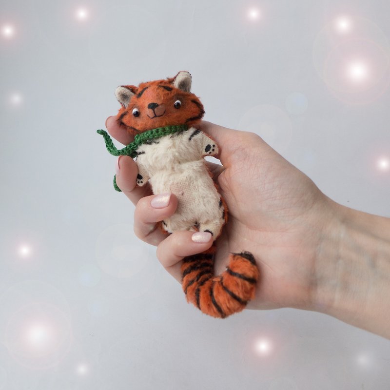 Mini Tiger Teddy Soft Doll - 10cm