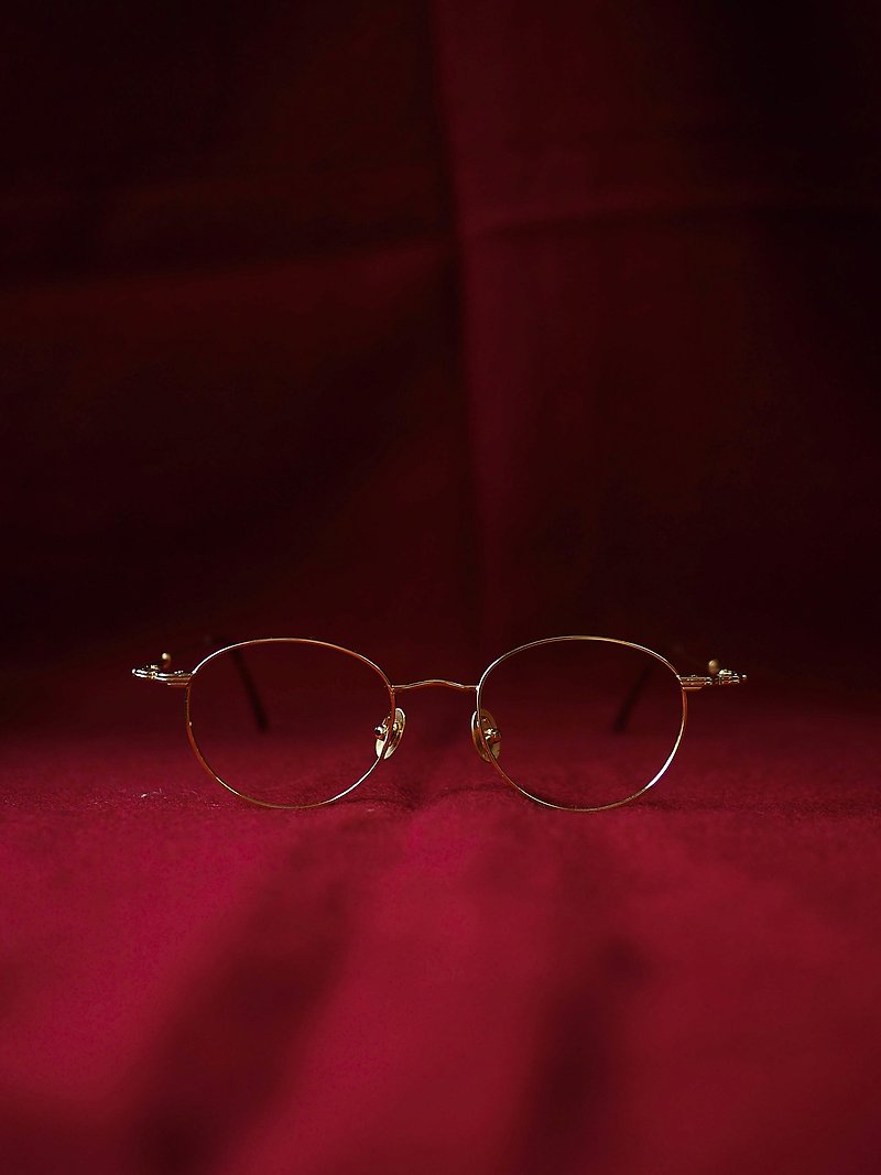 极简极合极细简约恋日 金丝框金属鼻垫椭圆眼镜 Japan / glasses - 眼镜/眼镜框 - 其他金属 金色