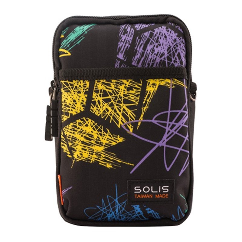 SOLIS  涂鸦庆典系列  多功能万用包 (涂鸦黑) - 护照夹/护照套 - 聚酯纤维 