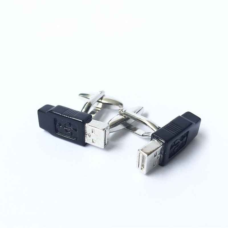 电脑 工程 USB 袖扣 - 袖扣 - 其他金属 