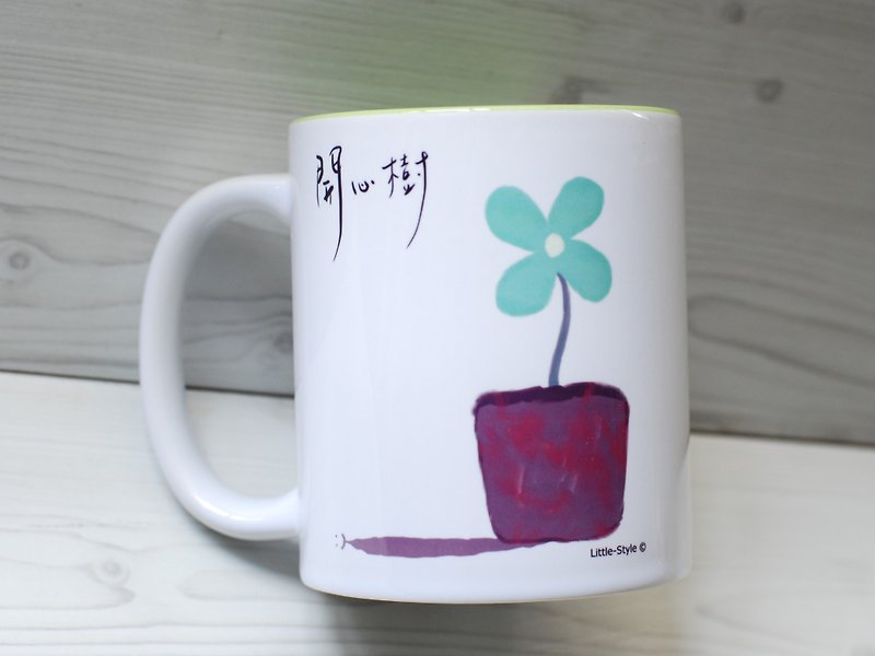 马克杯-开心树(定制) - 咖啡杯/马克杯 - 陶 绿色