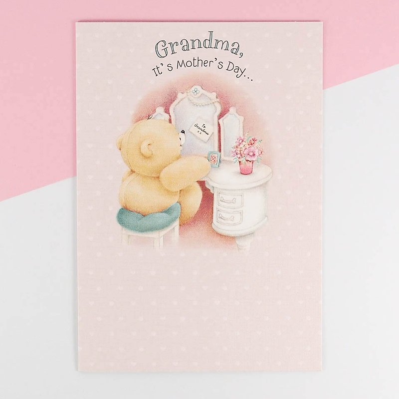 亲爱的奶奶/外婆【母亲节卡片】 - 卡片/明信片 - 纸 粉红色